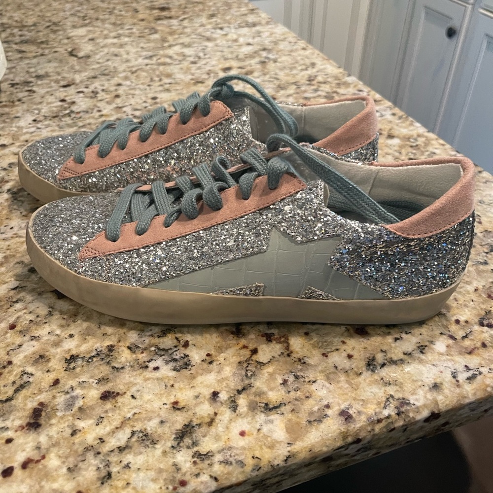 Shu Shop glitter sneakers